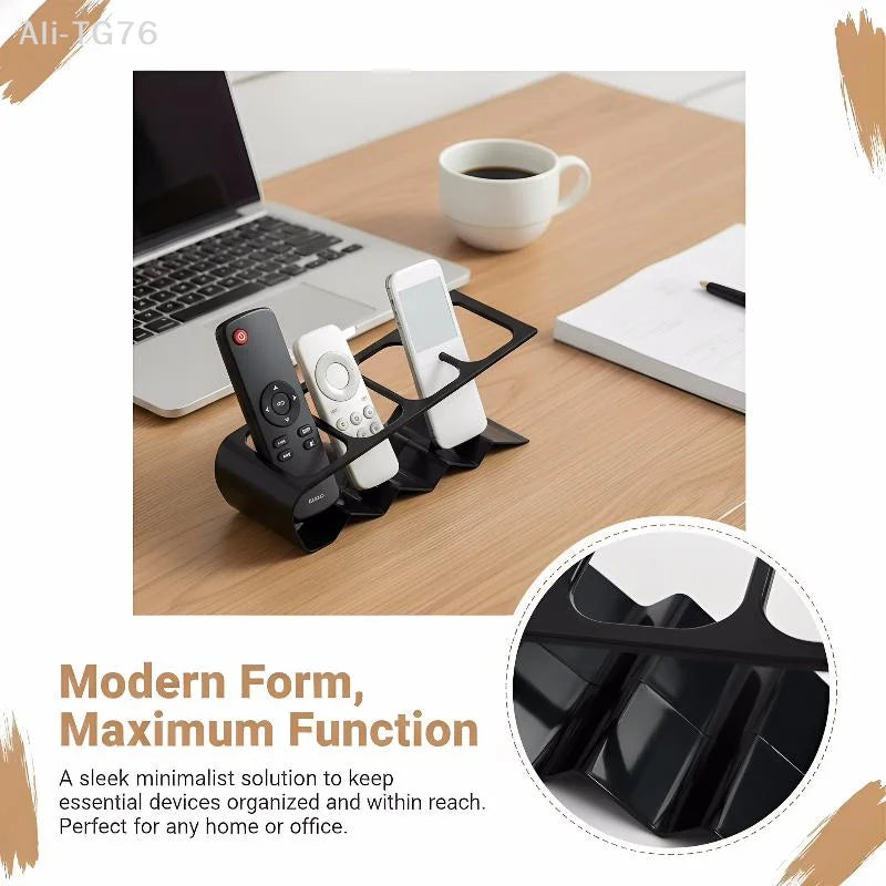 Desktop Remote Control Organizer Rack | Plastic Storage Shelf