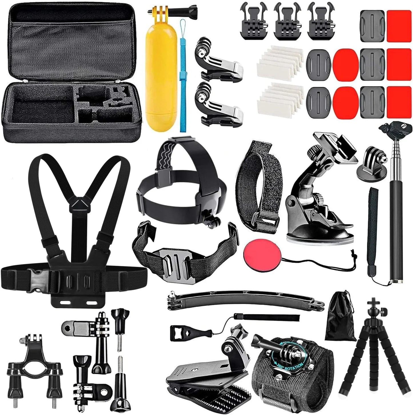 50-in-1 Action Camera Accessory Kit for GoPro, DJI & More