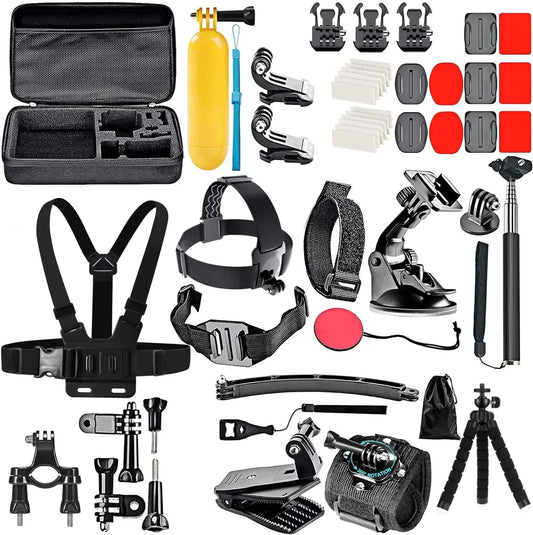 50-in-1 Action Camera Accessory Kit for GoPro, DJI & More Camera Accessory Kit Oasis Select
