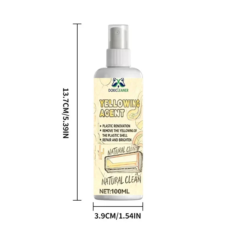 Plastic Restoration Spray – Remove Yellowing & Restore Color