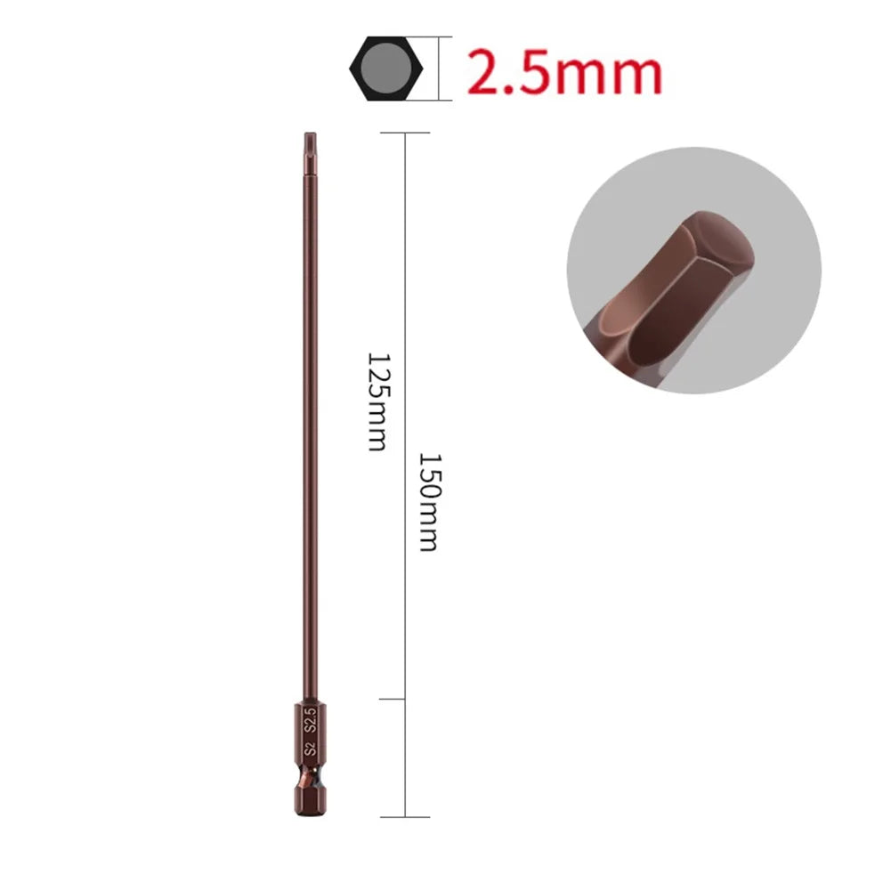 Hex Screwdriver Bits Alloy Steel Magnetic Head Screw Driver Wrench