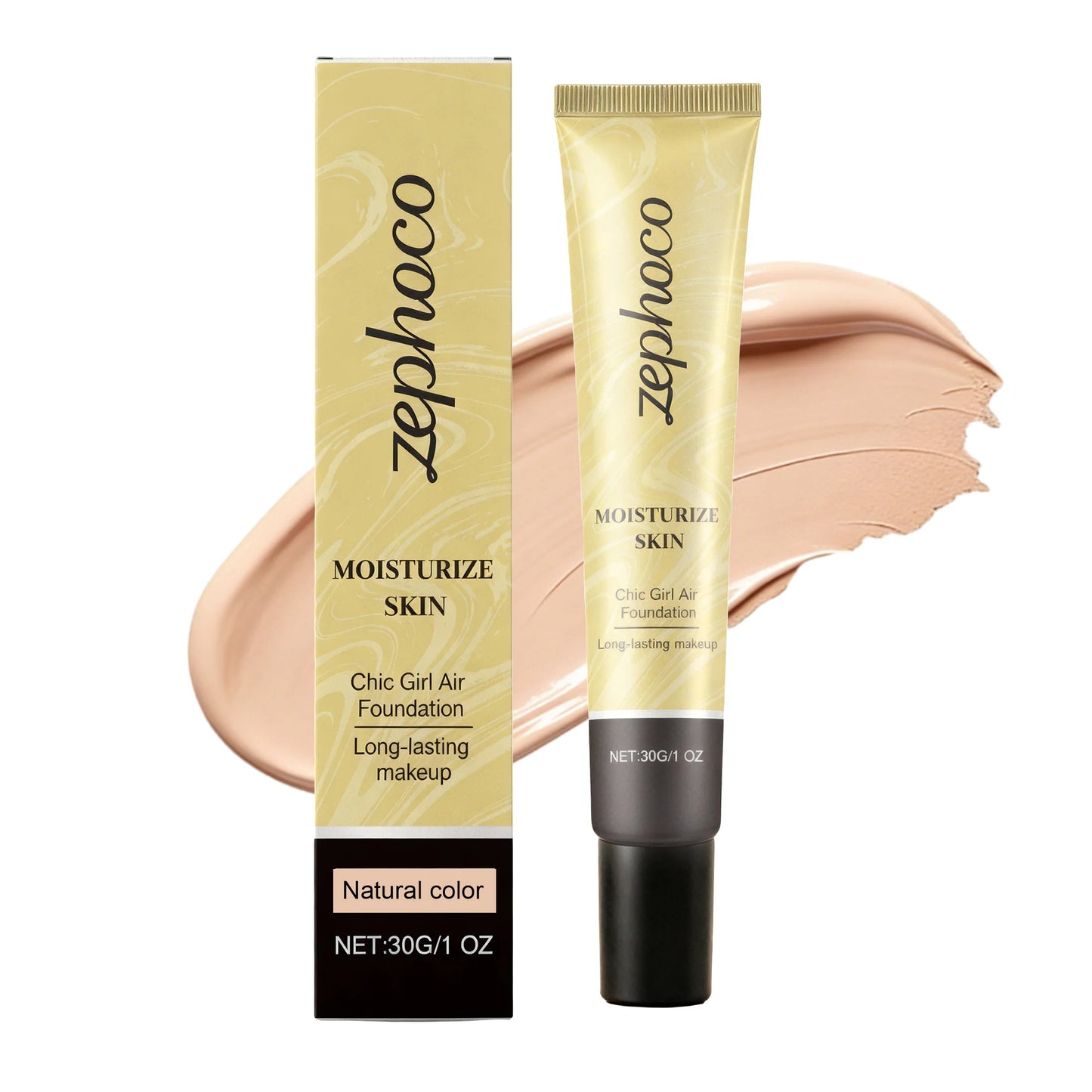 Zephoco Concealing Foundation – Lightweight & Long-Lasting