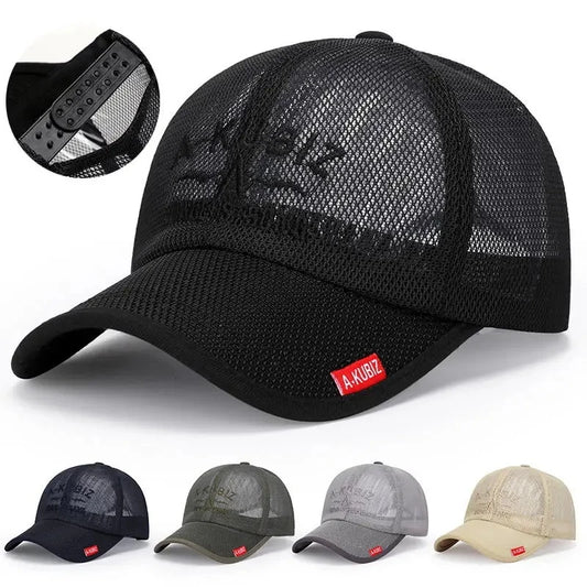 Summer Hats Men Women Mesh Baseball Caps Fashion Embroidered Visor Peaceful Pleasures Health and Wellness
