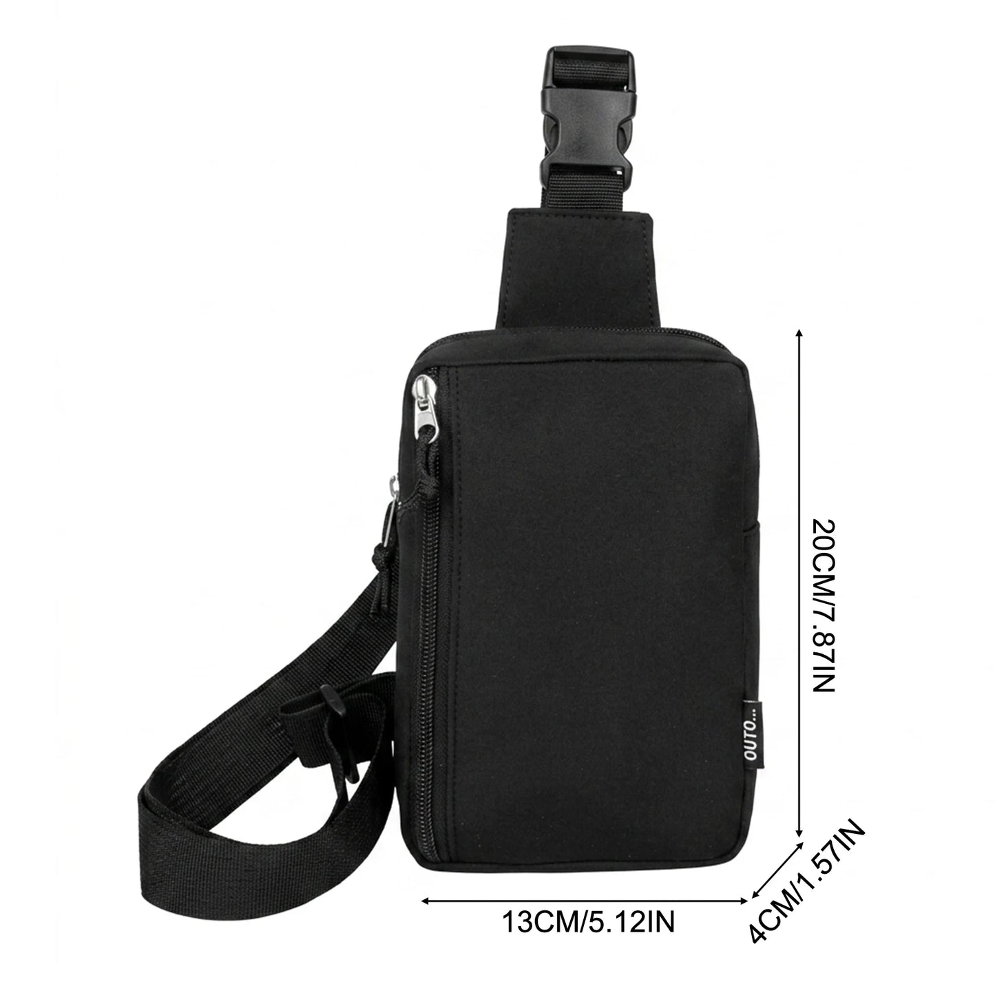 Mini Sports Shoulder Bag Lightweight Crossbody Phone Bag for Outdoor Activities Peaceful Pleasures Health and Wellness