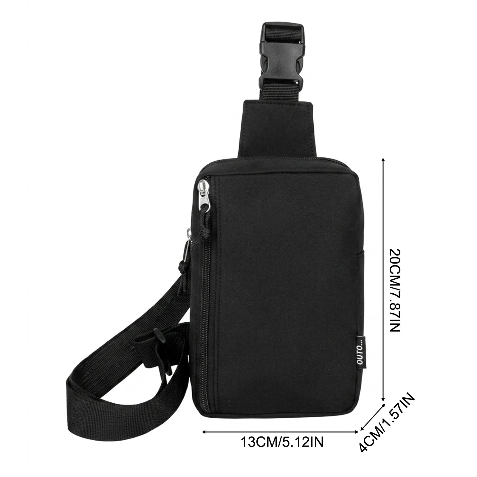 Mini Sports Shoulder Bag Lightweight Crossbody Phone Bag for Outdoor Activities Peaceful Pleasures Health and Wellness