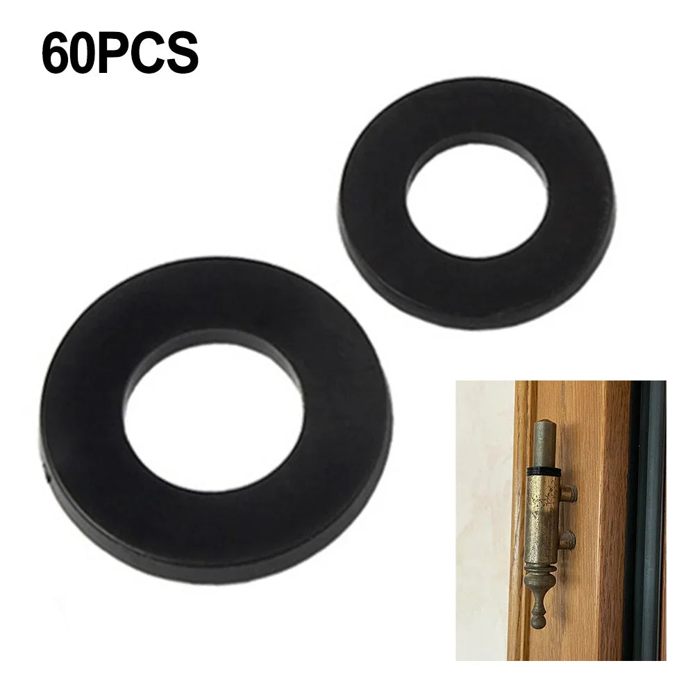 60pcs Plastic Hinge Washer Rings for Interior Doors | 0.5–1.2mm