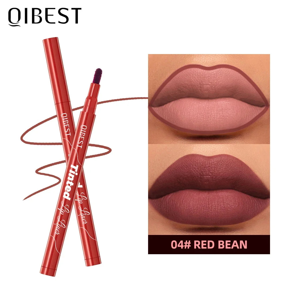 QIBEST Ultra-Precise Waterproof Lip Liner High Pigment Smooth Sweatproof Long-Lasting Wear For Perfect Lip Contour Pen Makeup Peaceful Pleasures Health and Wellness 04