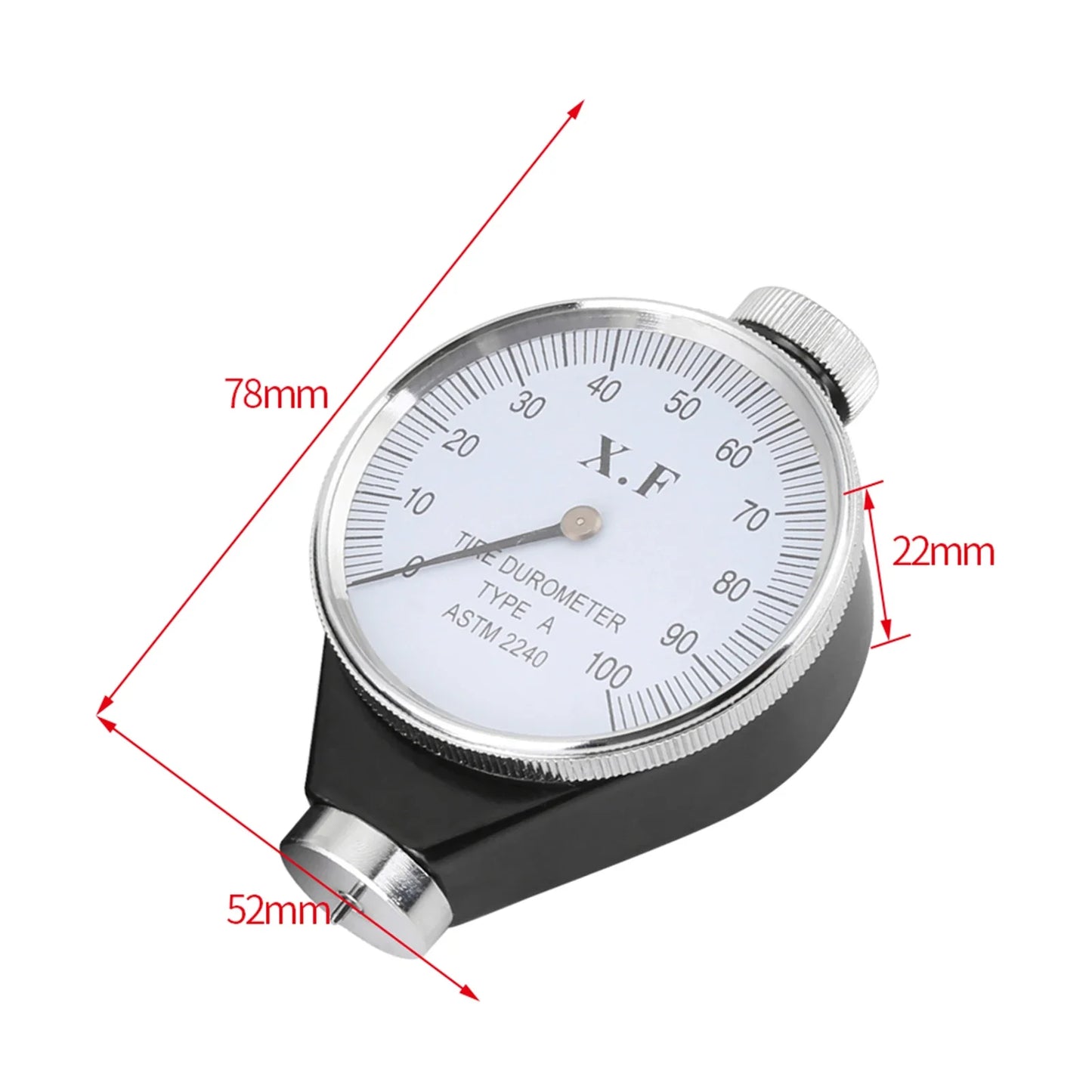Meter 0 100 HA Hardness Tester Rubber Durometer Shore O D Tire