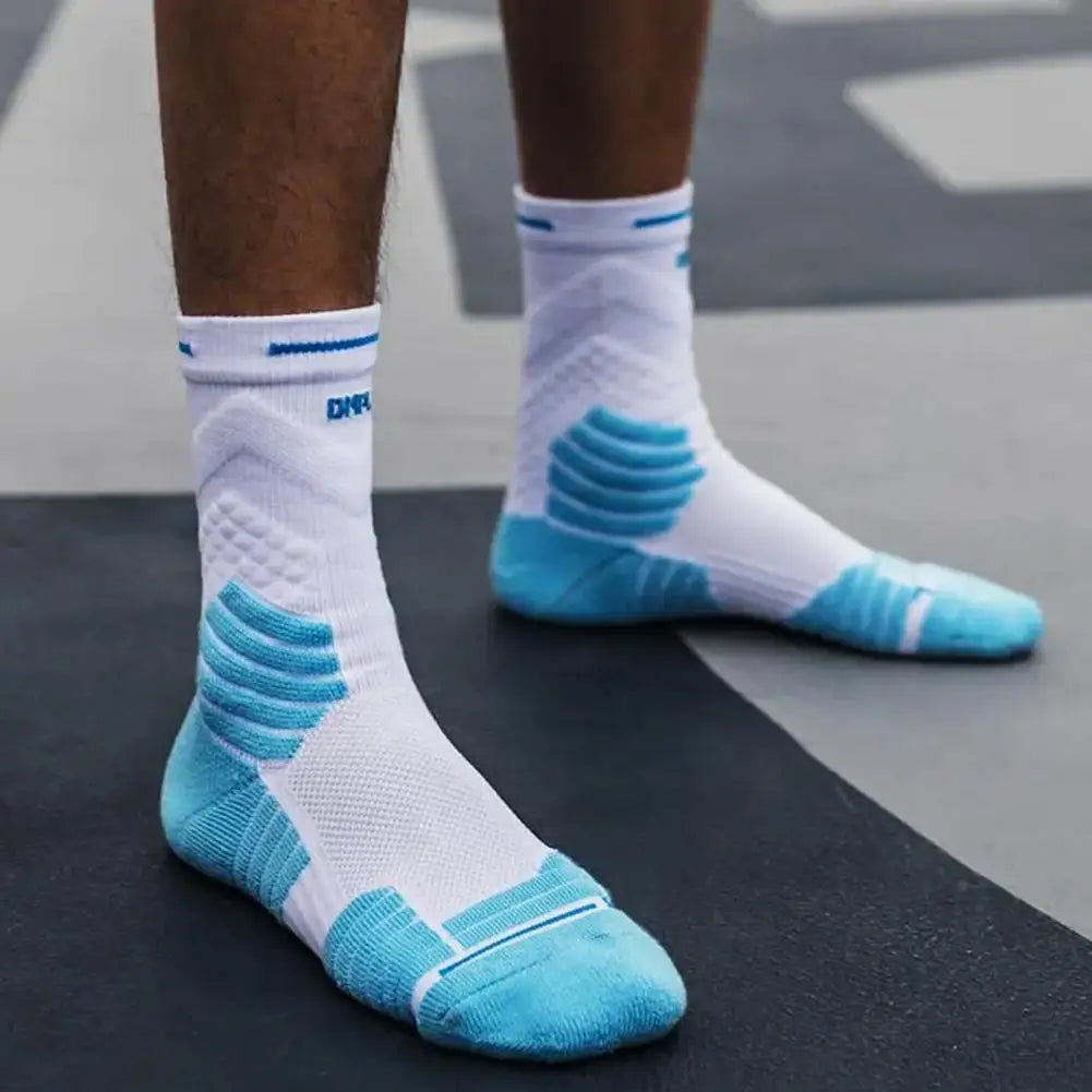 Men's Non-Slip Basketball Socks | Thick Cotton Mid-Tube Sport Athletic Basketball Socks Peaceful Pleasures Health and Wellness