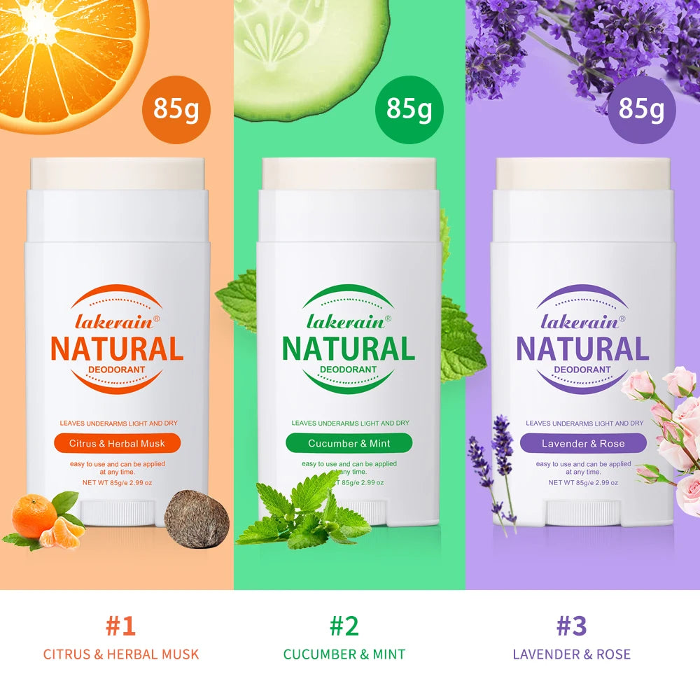 Natural Deodorant Long-lasting Fragrance Eliminate Odors Natural Plant Components Smells Fresh Fragrant Deodorant For Men Women Peaceful Pleasures Health and Wellness