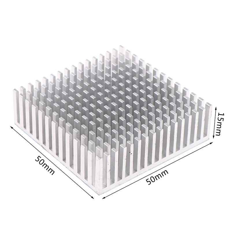 White\Black\Gold 50*50*15MM With Thermal Conductive Adhesive Aluminum Heatsink Panel Heat Sink CPU Power IC Chip Cooler Radiator Peaceful Pleasures Health and Wellness White