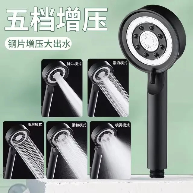 5-Mode High Pressure Handheld Shower Head | Water Saving