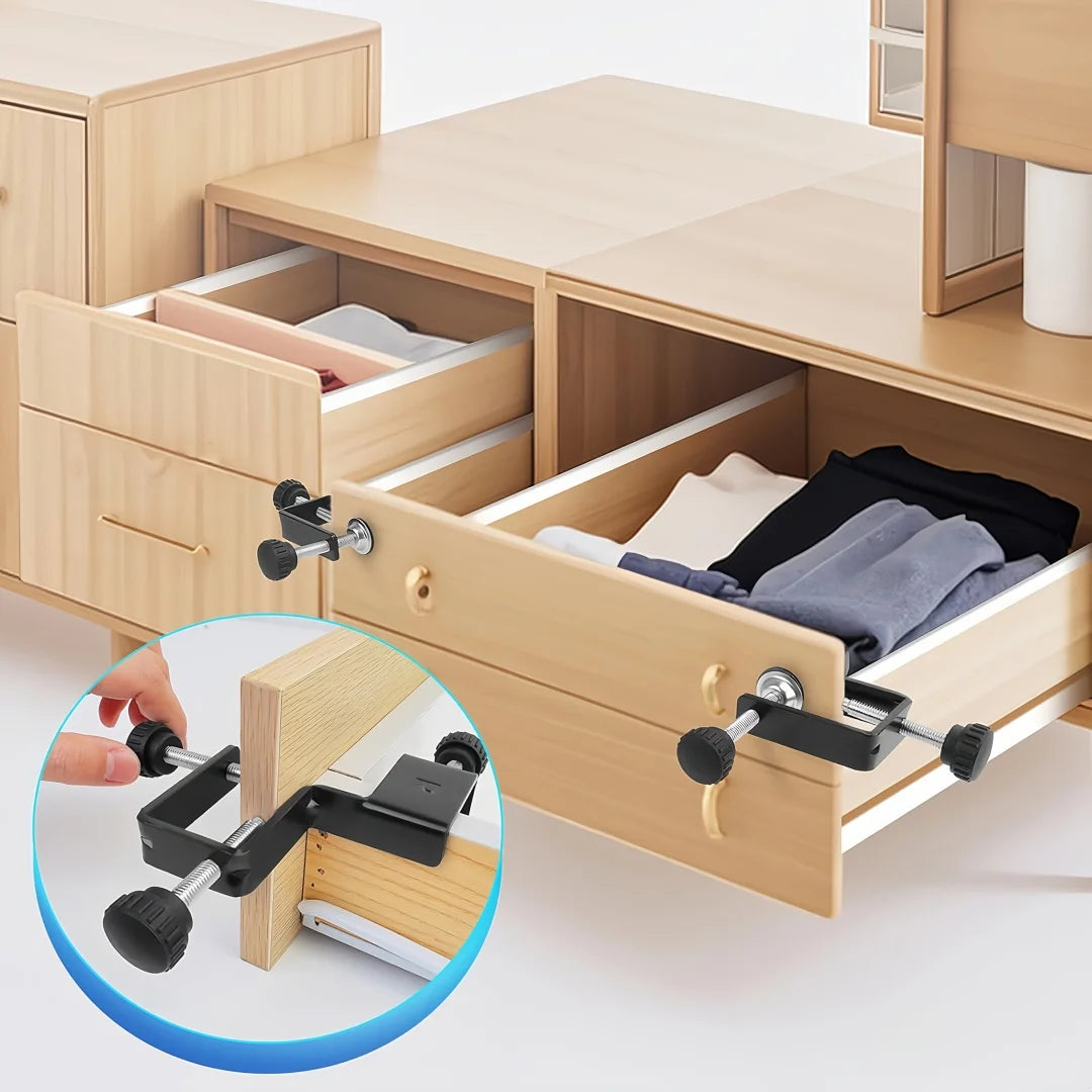 Cabinet Drawer Front Installation Clamps Woodworking Fixing Clips