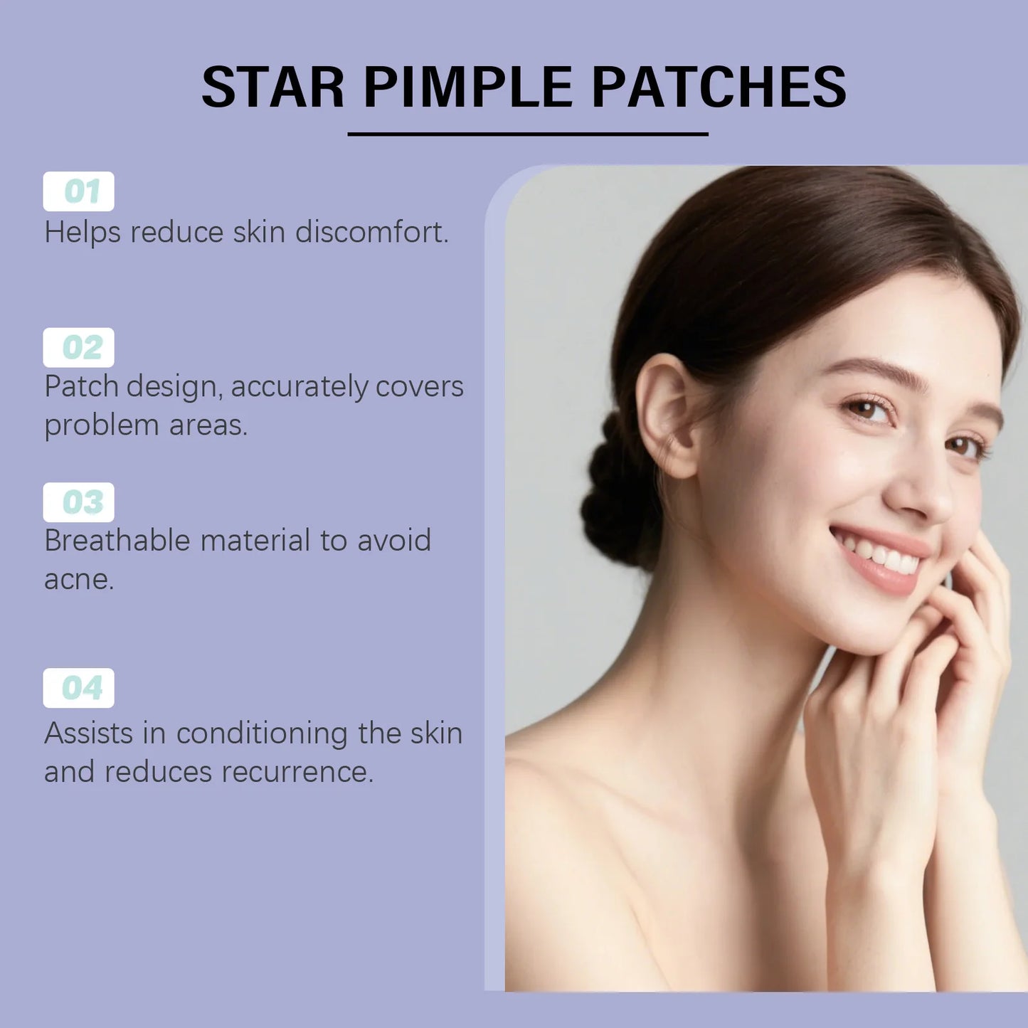 240pcs Salicylic Acid Acne Patches | Hydrocolloid Spot Dots