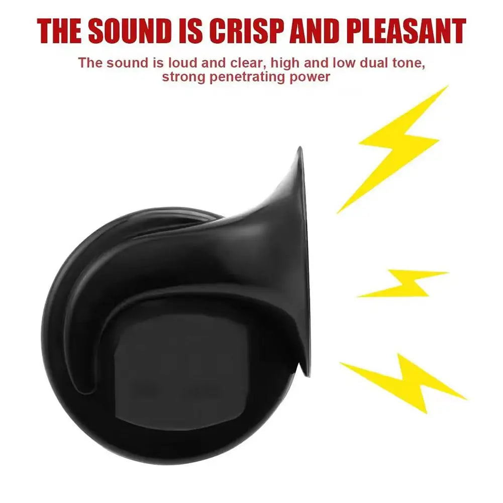 12V 510hz Air Electric Snail Horn Supplies Car boat Motorcycles Automotive Loudspeaker Car Signal Sound Speaker with Relay ﻿ Peaceful Pleasures Health and Wellness