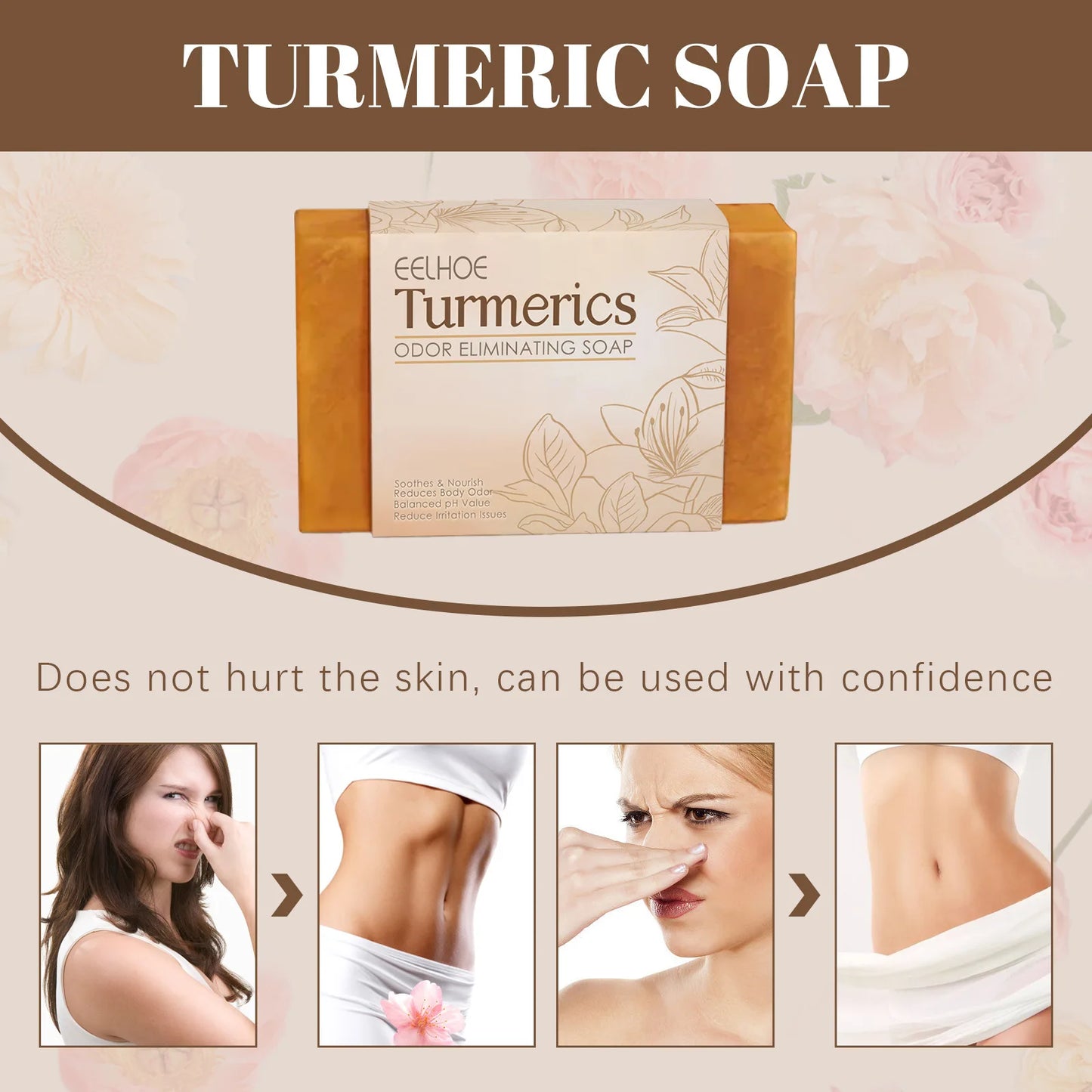 Eelhoe Turmeric Soap Bar – Brightening & Moisturizing Body Wash