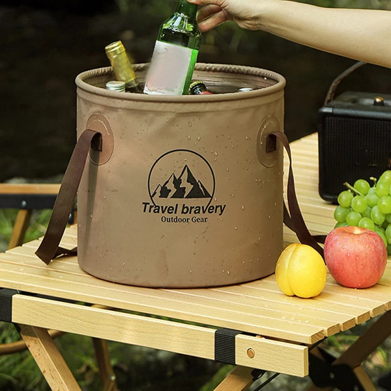 Foldable Waterproof Bucket – Portable Camping, Hiking & Fishing