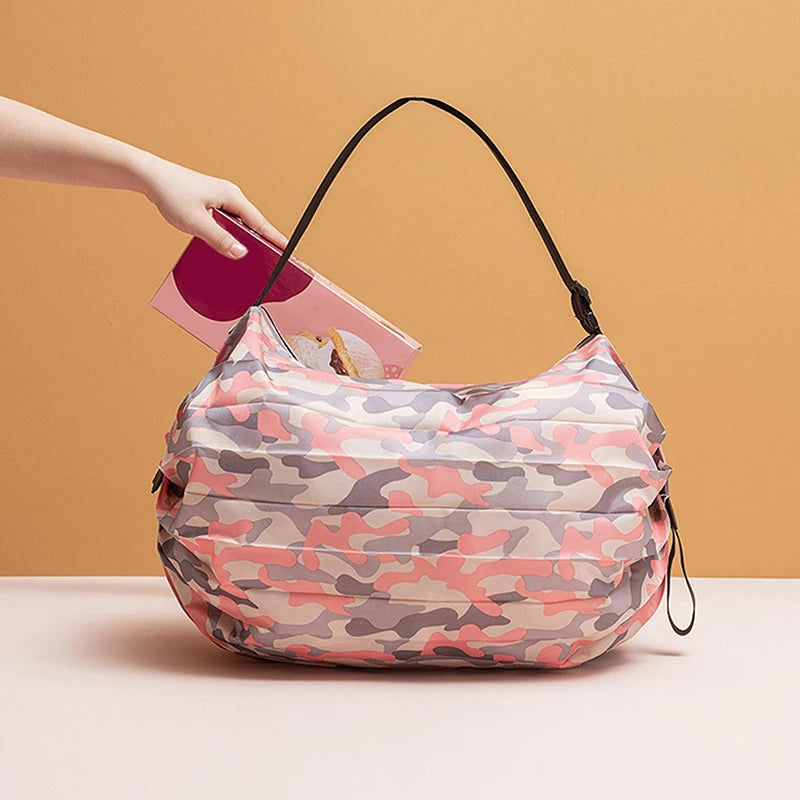 New Handbag Folding Waterproof Storage Bag Shopping Bag With Portable And Large Capacity Portable Mountaineering Bag Peaceful Pleasures Health and Wellness