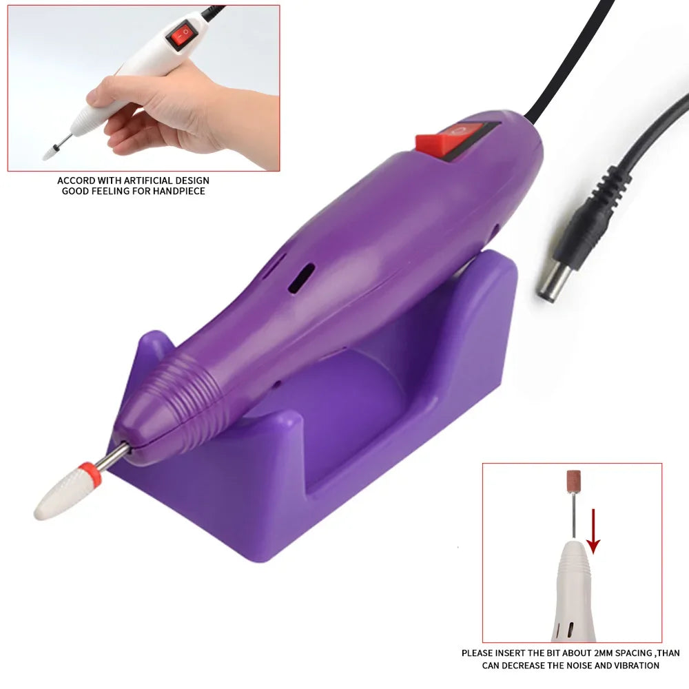 20000 RPM Electric Nail Drill Handpiece Pen | Pro Manicure Tool