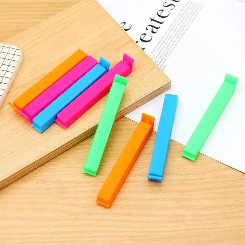 10PCS Colorful Food Clips Snack Bags Sealing Clamps Wear-resistant Sealer Fresh Bread Condiments Storing Clamp Kitchenware Peaceful Pleasures Health and Wellness 10 pi ces couleur m