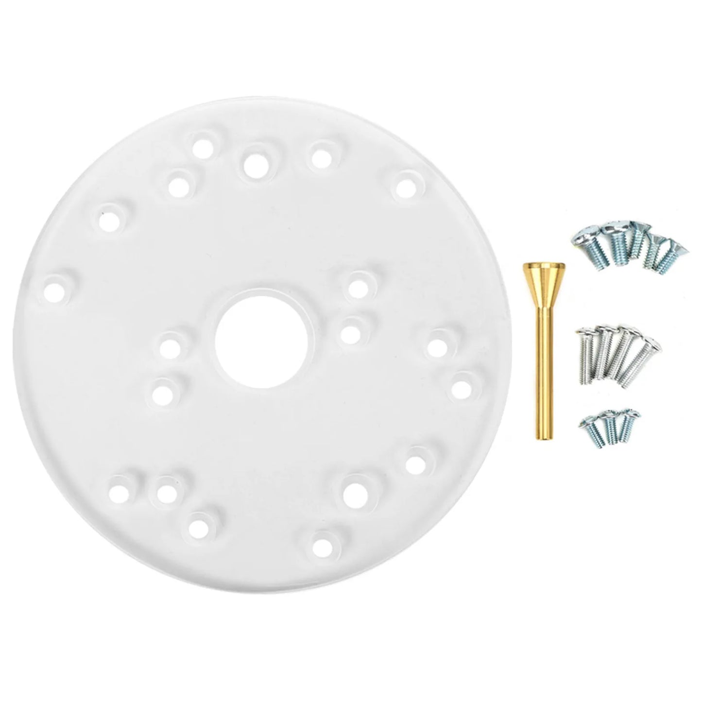 Router Base Router Base Plate Acrylic with Centering Pin Screws for Trim Routers Woodworking Auxiliary Tool Peaceful Pleasures Health and Wellness A