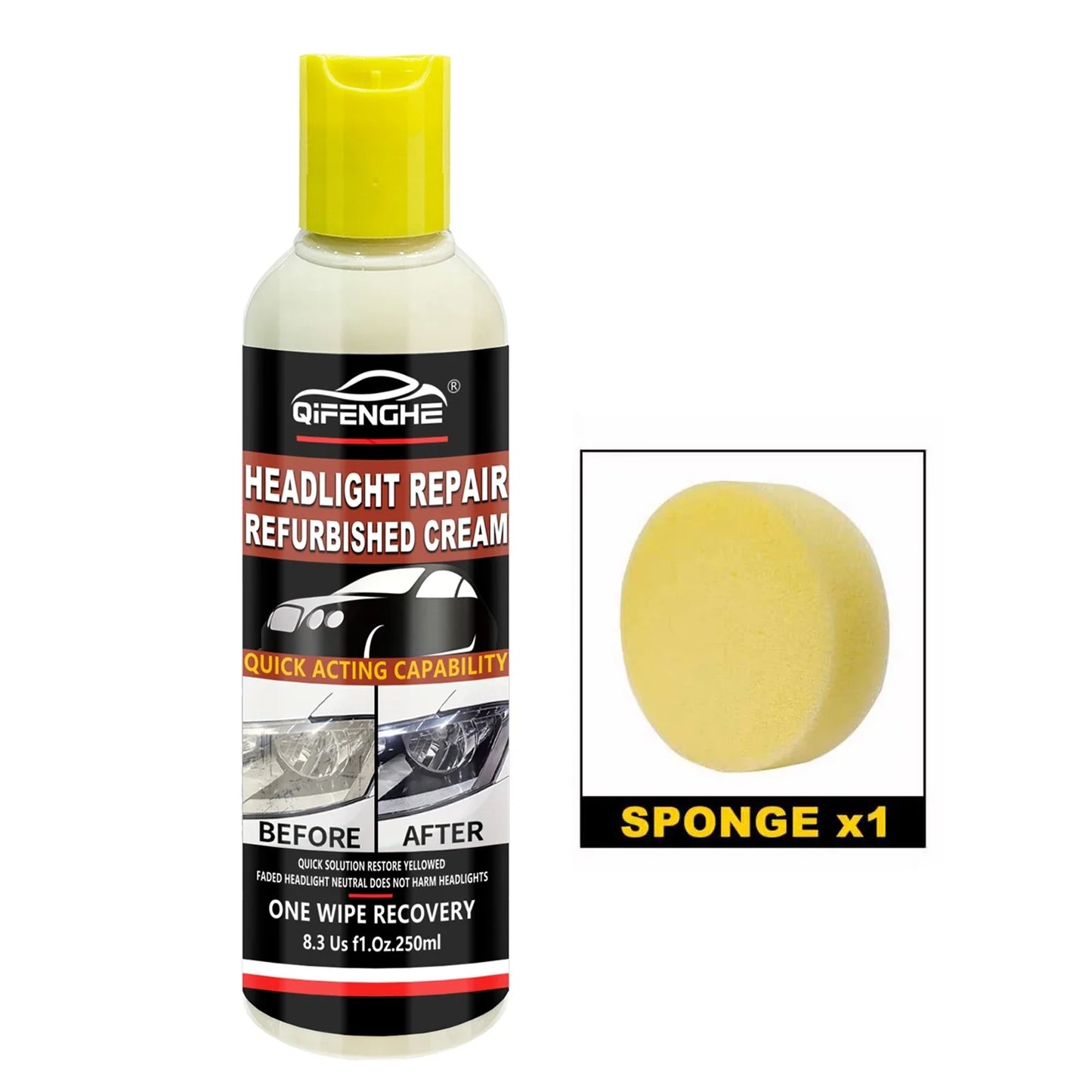 Headlight Restoration Kit – Anti-Yellowing UV Protective Coating