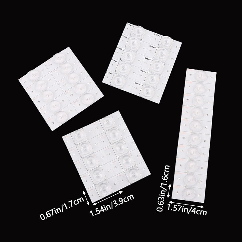 10Pcs SMD LED Beads 3V 6V TV Backlight Repair Kit 32–65 Inch