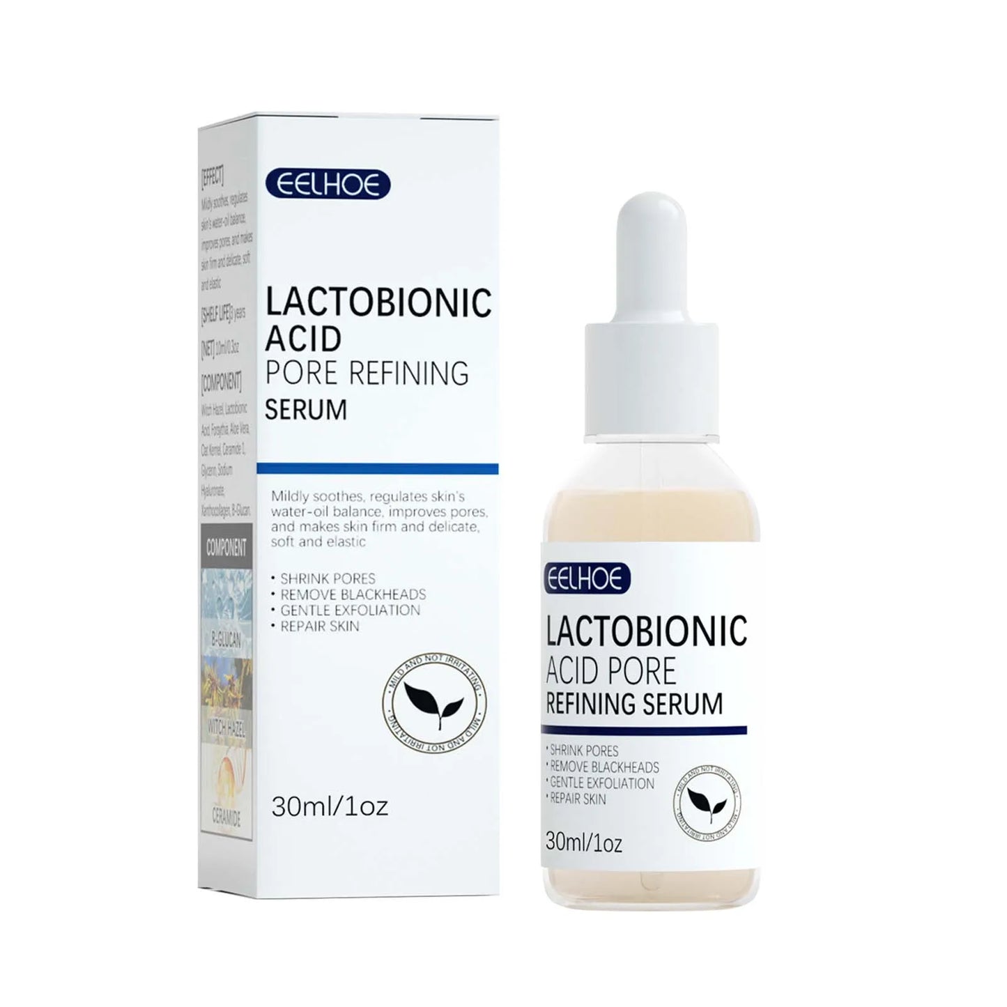 Lactic Acid Pore Shrinking Serum – Blackhead & Brightening 30ml