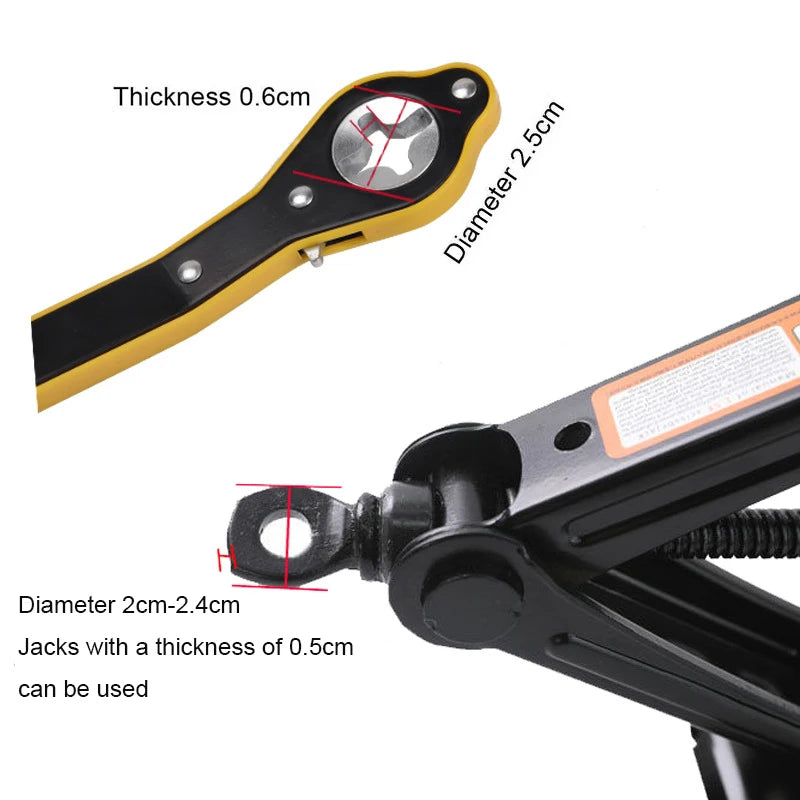Labor-Saving Long Handle Jack Ratchet Wrench – Tire Lug Tool Peaceful Pleasures Health and Wellness