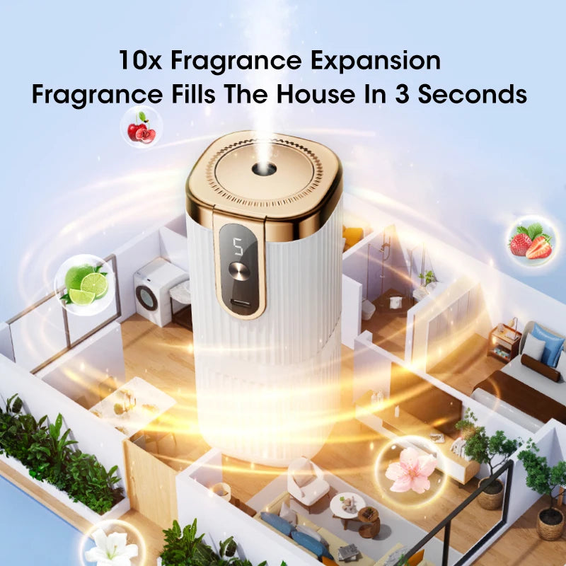 Rechargeable Mini Essential Oil Aroma Diffuser 5-Gear Large Mist Aromatherapy Air Humidifier Air Freshener for Home Car Peaceful Pleasures Health and Wellness