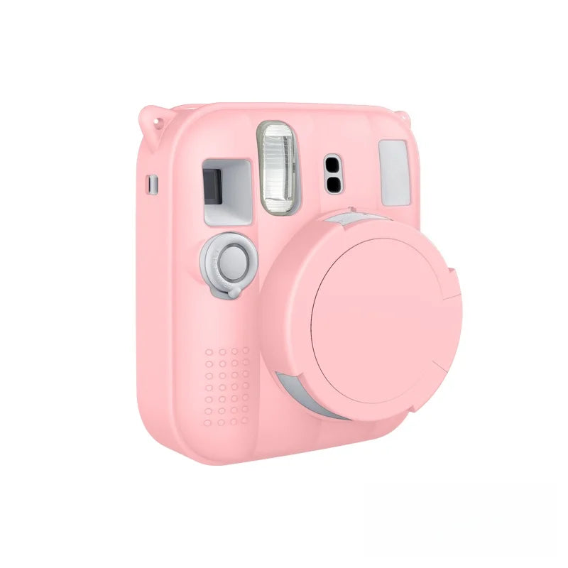 Silicone Protective Case Back Cover Design For The Instax Mini 13 Camera Provides All-Around Protection Against Shocks And Drops Peaceful Pleasures Health and Wellness pink