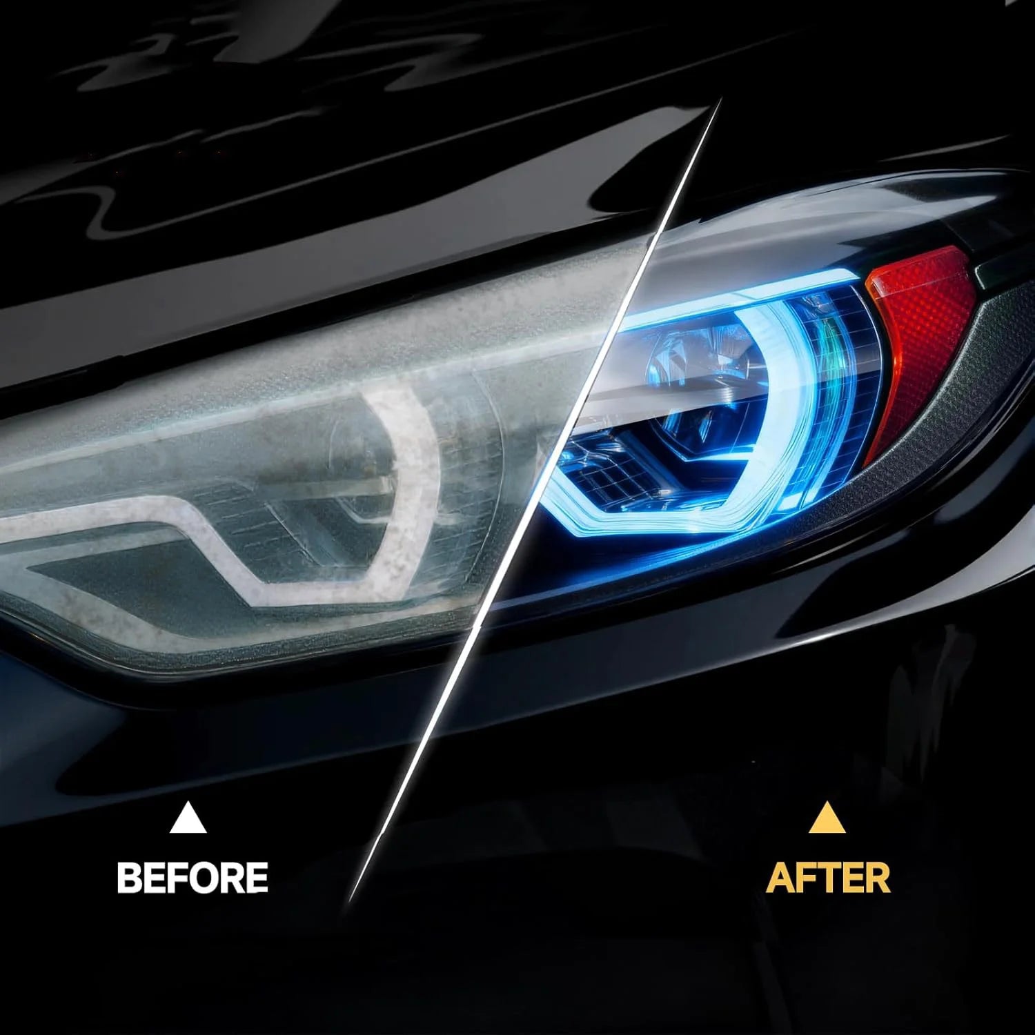 Car Headlight Restoration Kit Restoring To Like-New Condition Covers 3 Vehicle Headlight Treatments Headlight Cleaner Restorer Peaceful Pleasures Health and Wellness
