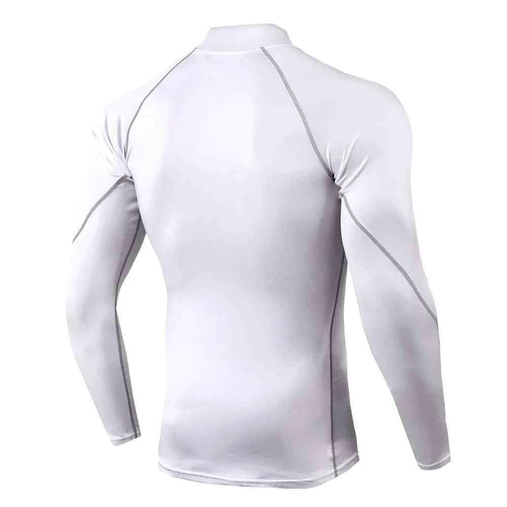 Men's Long Sleeve Compression Gym Shirt | Quick-Dry Sport Top