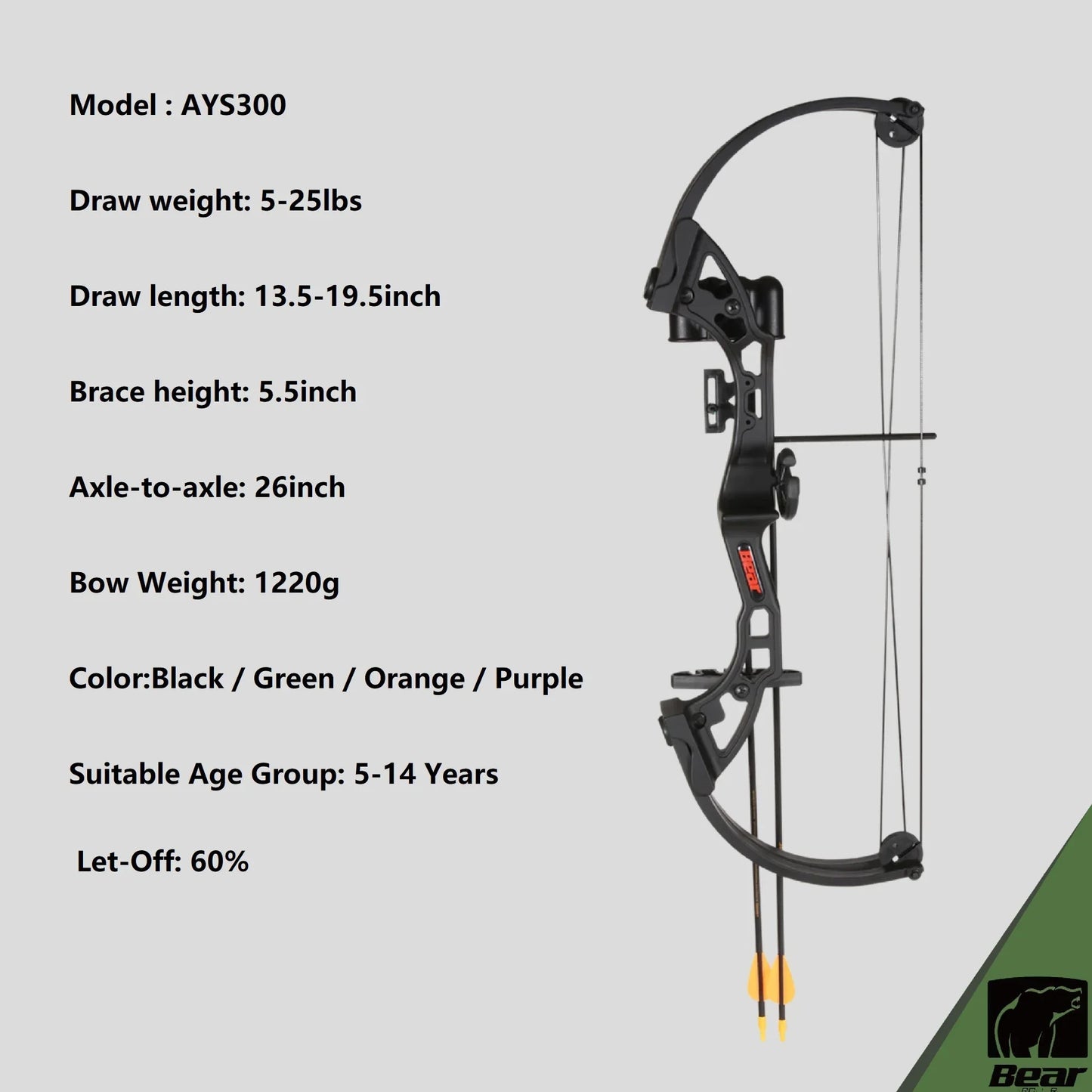 Archery Compound Bow 5-14 Years Children Beginner Training Practice