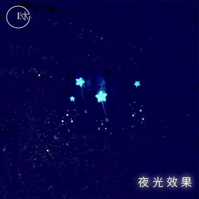 Wandering Planet Series Postcards Starry Night Luminous Greeting
