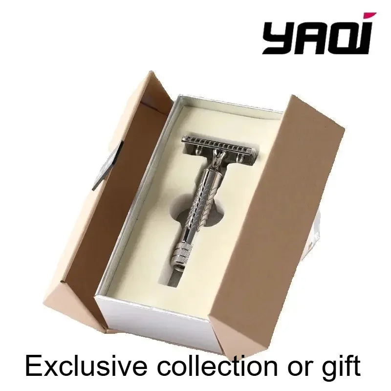 2026 Beard Shaver Mens Yaqi CASTOR Stainless Steel Safety Razor Peaceful Pleasures Health and Wellness