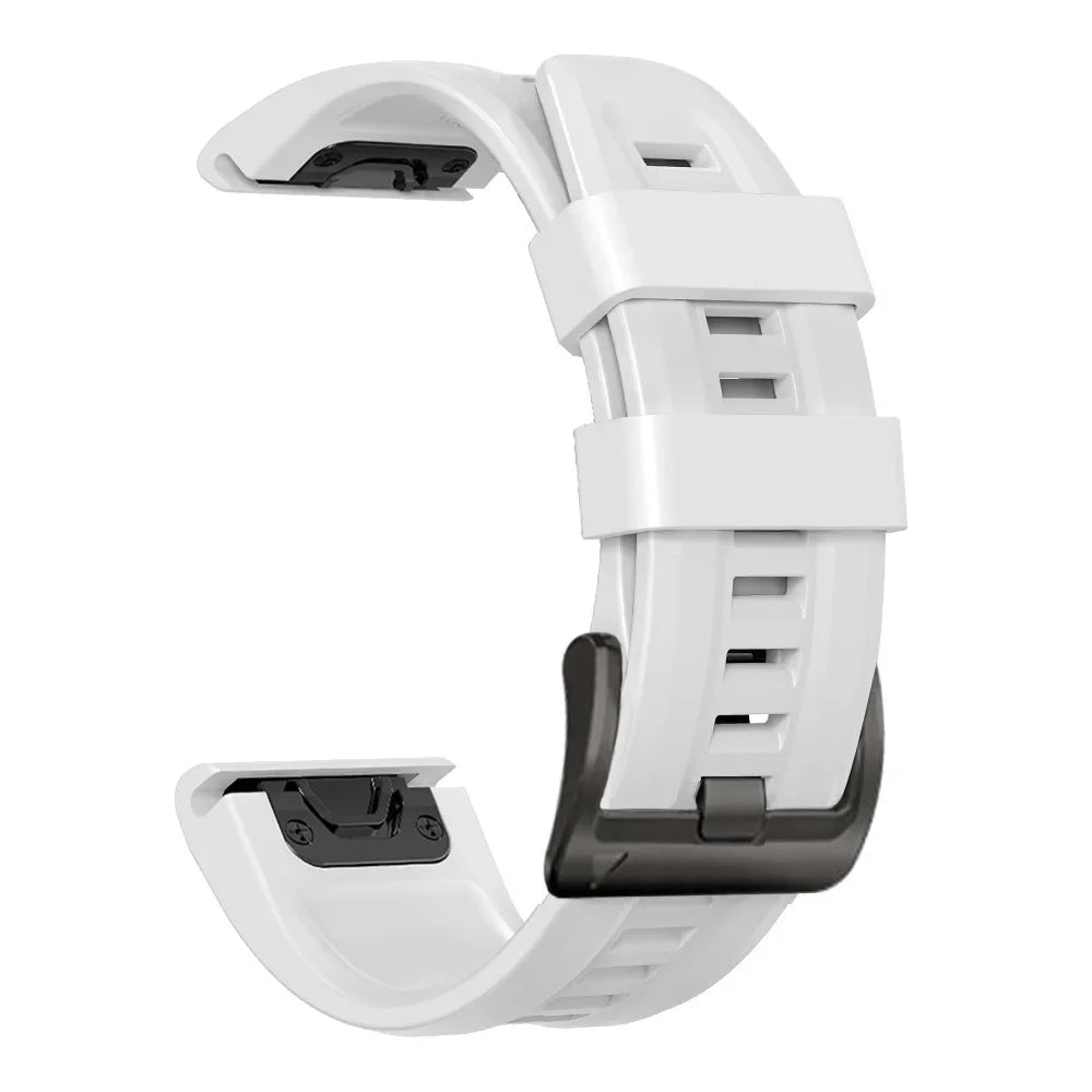 QuickFit 22mm 26mm Silicone Band for Garmin Fenix 8 Tactix Enduro