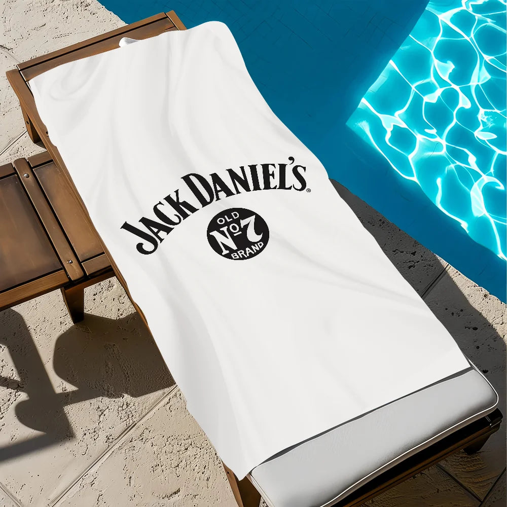 Jack Daniel's Logo Quick-Dry Beach Towel | Pool, Gym & Travel