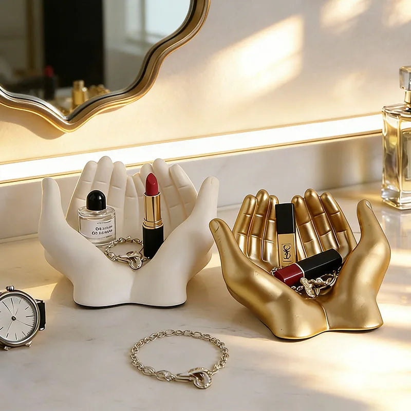 New Creative Palm-sized Storage Tray for Living Room, Entrance, Candy, Keys, Multi-functional Storage Tray, Jewelry Rack Peaceful Pleasures Health and Wellness