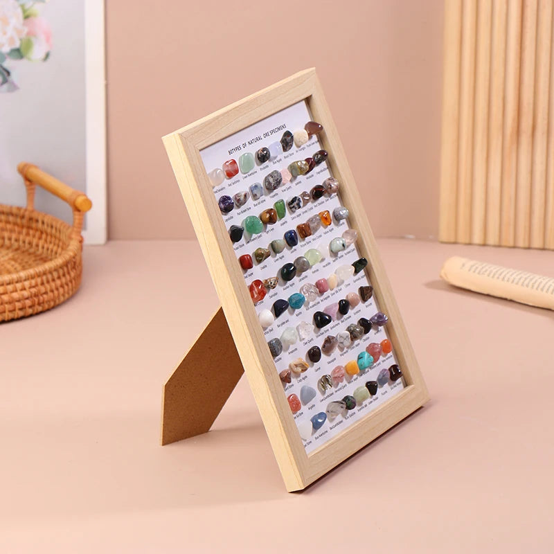80-Piece Natural Mineral Specimen Set | Crystal Agate Collection
