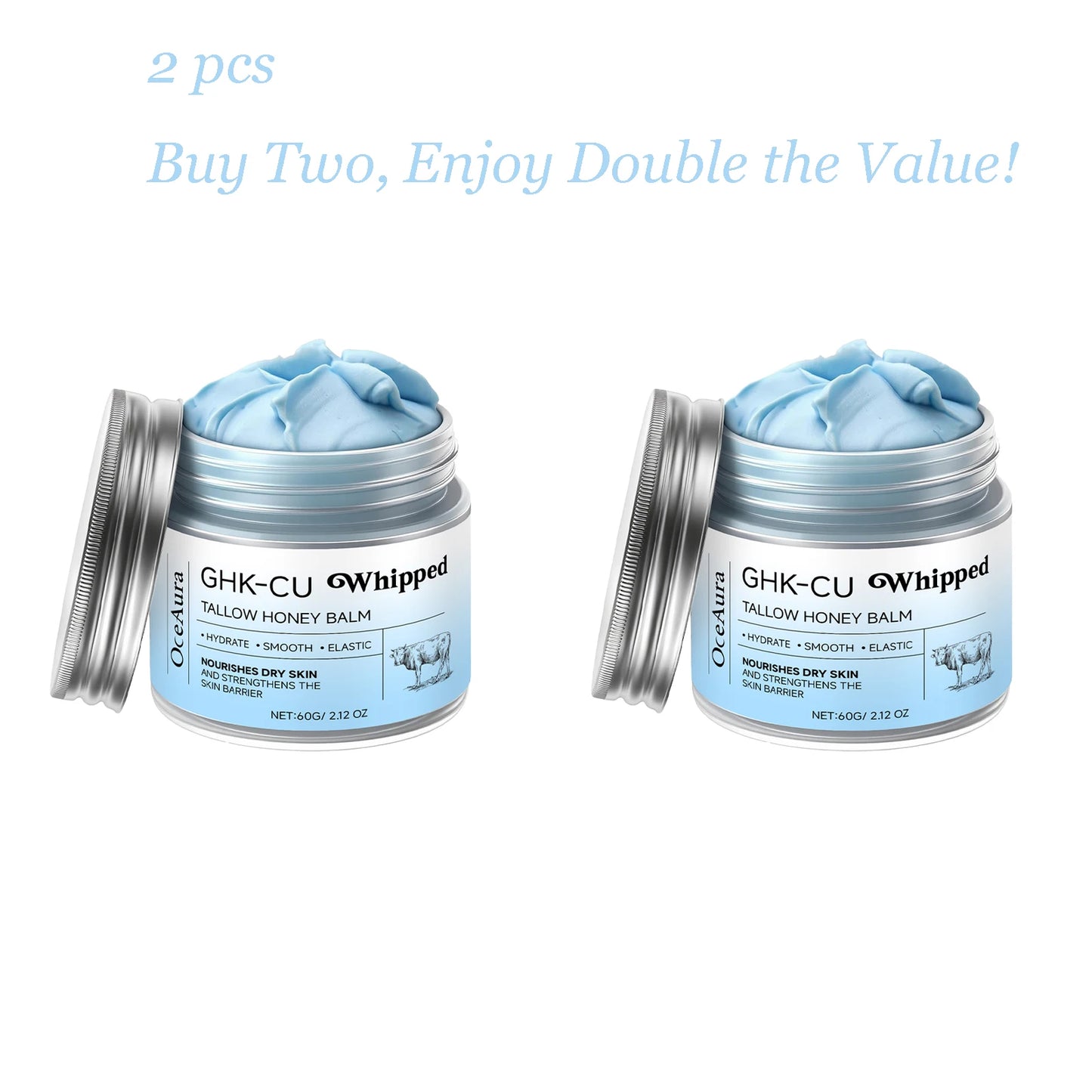 OceAura Tallow Honey Balm 60g | Deep Moisturizing Body Cream