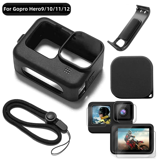 Silicone Case & Screen Protector for GoPro Hero 9 10 11 12 Action Camera Case Oasis Select