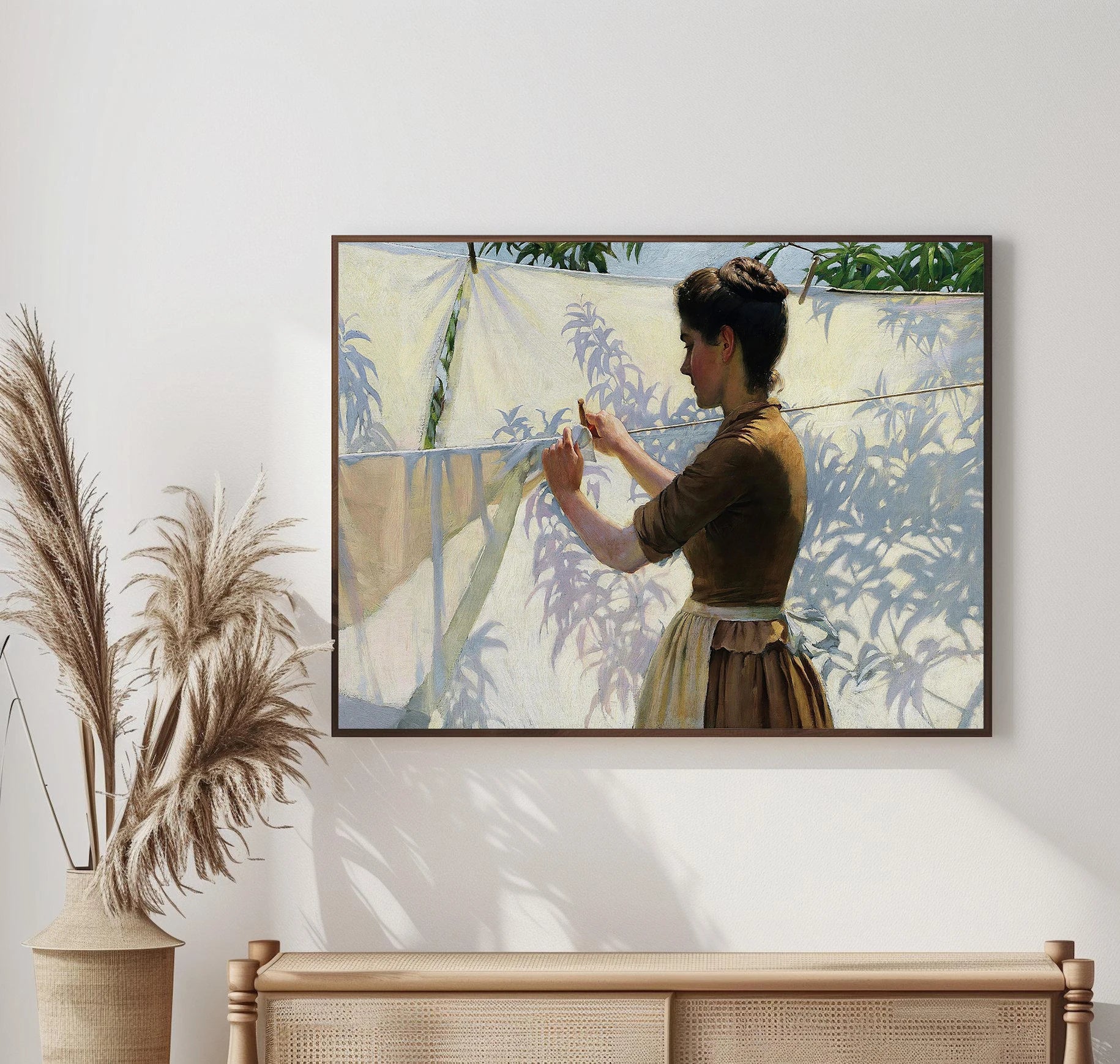 Victorian Vintage Female Portrait Art Posters Prints Canvas Painting Wall Art Picture Living Room Home Decor Peaceful Pleasures Health and Wellness
