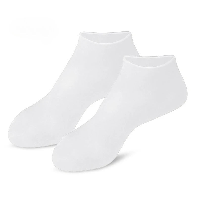 Silicone Moisturizing Foot Socks for Dry Cracked Heels & Massage