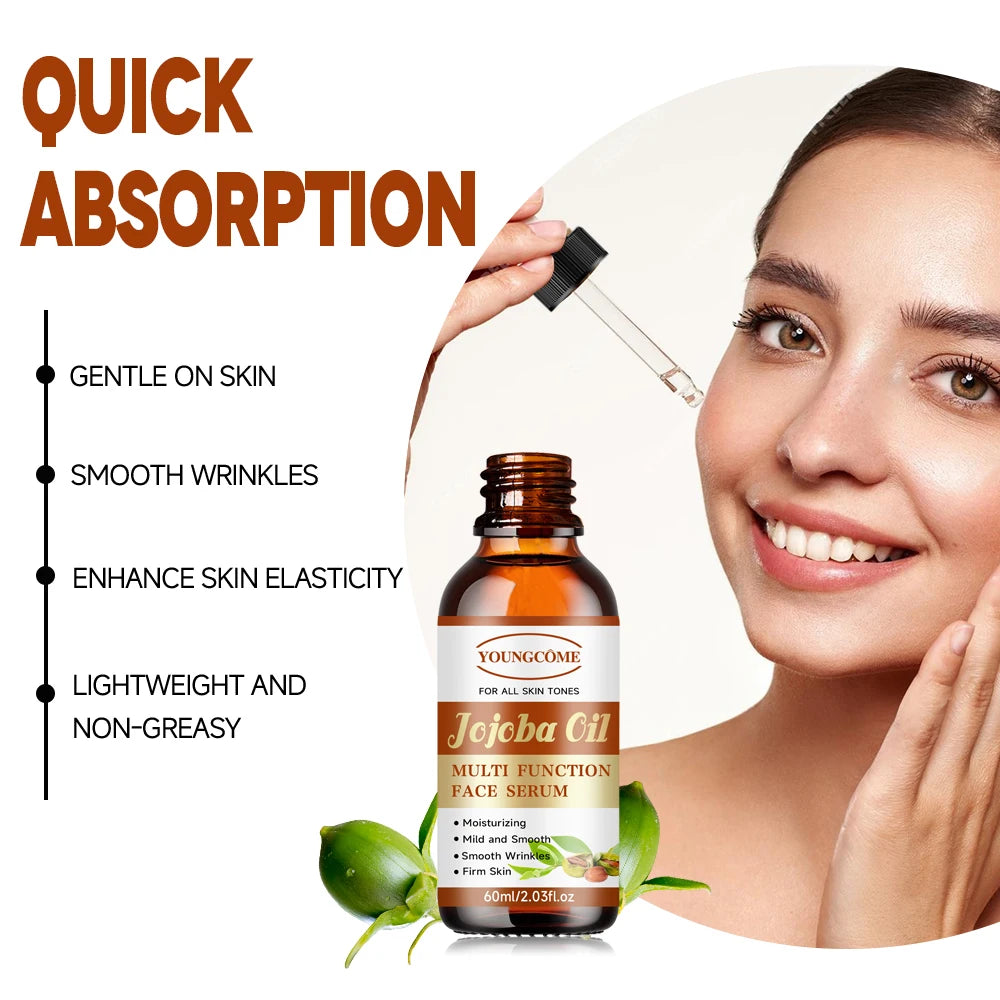 Vitamin E Jojoba Oil Essential Oil Brightens and tightens the skin, moisturizes the skin, and reduces dullness 4In1 Skin Care Peaceful Pleasures Health and Wellness