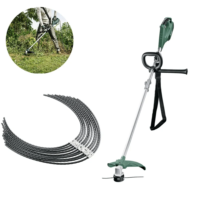 A36T-100Pcs F016800431 Cutting Line For AFS 23-37 Extra Strong Grass Trimmer Spool Line Brush Cutter Thread Line 37Cm Peaceful Pleasures Health and Wellness