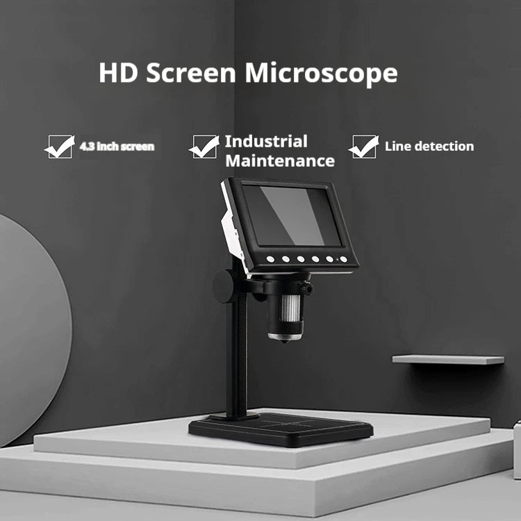 4.3-Inch Digital Microscope Motherboard Maintenance Microscope Coin Identification Electron Microscope Peaceful Pleasures Health and Wellness