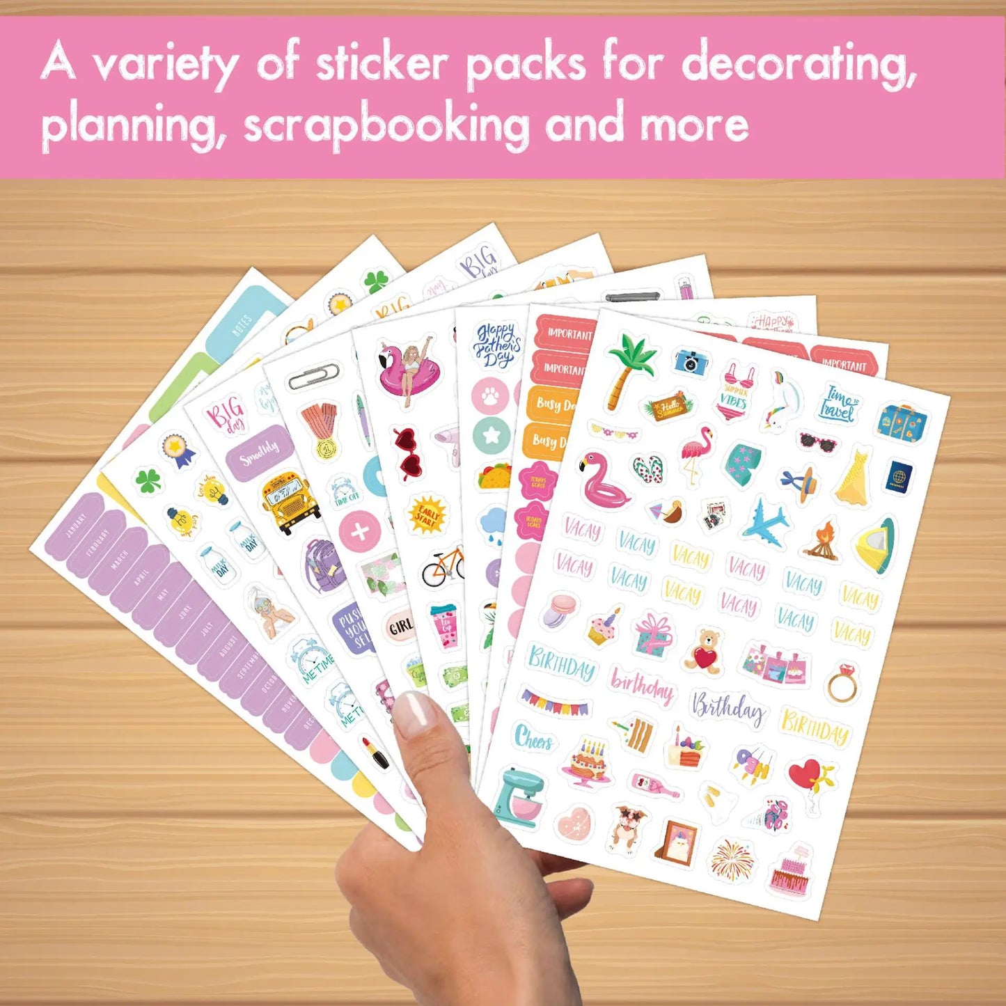 Bview Art Daily Planner Sticker Minimalist Handwriting Notes Journals