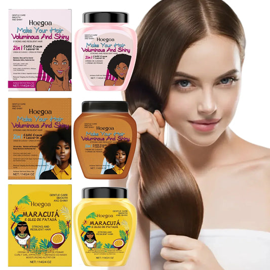 HOEGOA Leave-In Conditioner Cream – Anti-Frizz Curl Repair Leave-In Conditioner Oasis Select