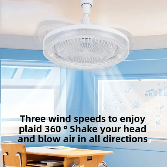 Lamp Fan With Remote Control Ceiling Light Vatilator Charging Fans Household All-in-one Living Room Lighting Indoor Ceiling Fan Peaceful Pleasures Health and Wellness
